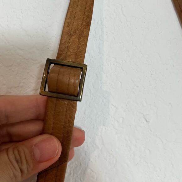 GIGI LIGHT BROWN GEUNINE LEATHER WOMEN BAG WITH CARD COMPARTMENT - Picture 5 of 8